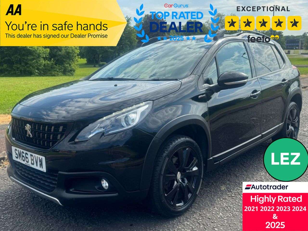 A 2016 PEUGEOT 2008 1.2 PureTech GT Line SUV 5dr Petrol Manual Euro 6 (s/s) (110 ps) Part Ex We A 2016 PEUGEOT 2008 1.2 PureTech GT Line SUV 5dr Petrol Manual Euro 6 (s/s) (110 ps) Part Ex We