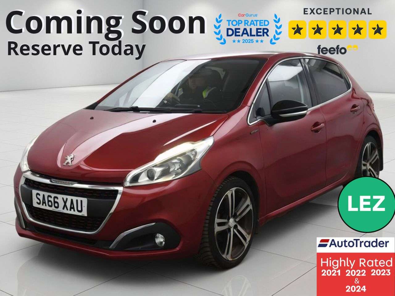 A 2016 PEUGEOT 208 1.6 BlueHDi GT Line Hatchback 5dr Diesel Manual Euro 6 (100 ps) Part Ex Wel A 2016 PEUGEOT 208 1.6 BlueHDi GT Line Hatchback 5dr Diesel Manual Euro 6 (100 ps) Part Ex Wel