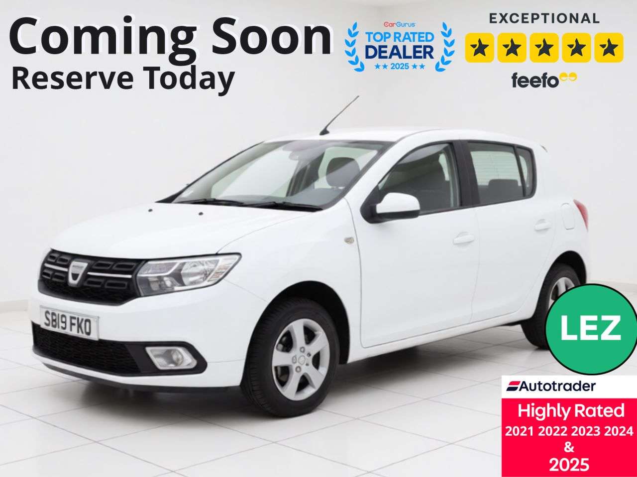 A 2019 DACIA SANDERO 0.9 TCe Comfort Hatchback 5dr Petrol Manual Euro 6 (s/s) (90 ps) Part Excha A 2019 DACIA SANDERO 0.9 TCe Comfort Hatchback 5dr Petrol Manual Euro 6 (s/s) (90 ps) Part Excha