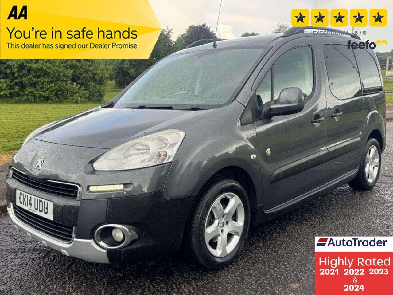 A 2014 PEUGEOT PARTNER TEPEE 1.6 HDi Tepee Outdoor MPV 5dr Diesel Manual (135 g/km, 92 bhp) Part Exchang A 2014 PEUGEOT PARTNER TEPEE 1.6 HDi Tepee Outdoor MPV 5dr Diesel Manual (135 g/km, 92 bhp) Part Exchang