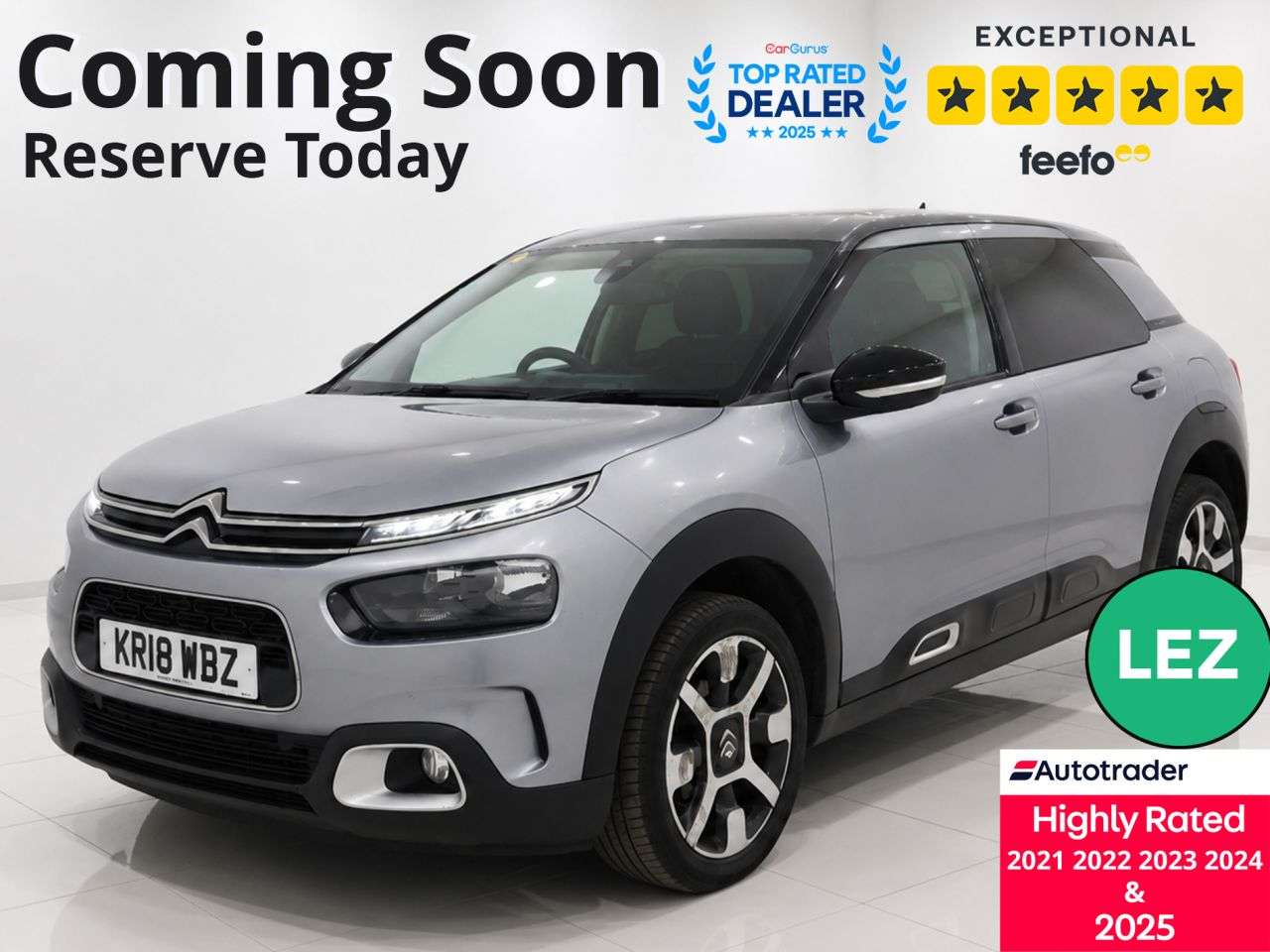 A 2018 CITROEN C4 CACTUS 1.6 BlueHDi Flair Hatchback 5dr Diesel Manual Euro 6 (s/s) (100 ps) Part Ex A 2018 CITROEN C4 CACTUS 1.6 BlueHDi Flair Hatchback 5dr Diesel Manual Euro 6 (s/s) (100 ps) Part Ex