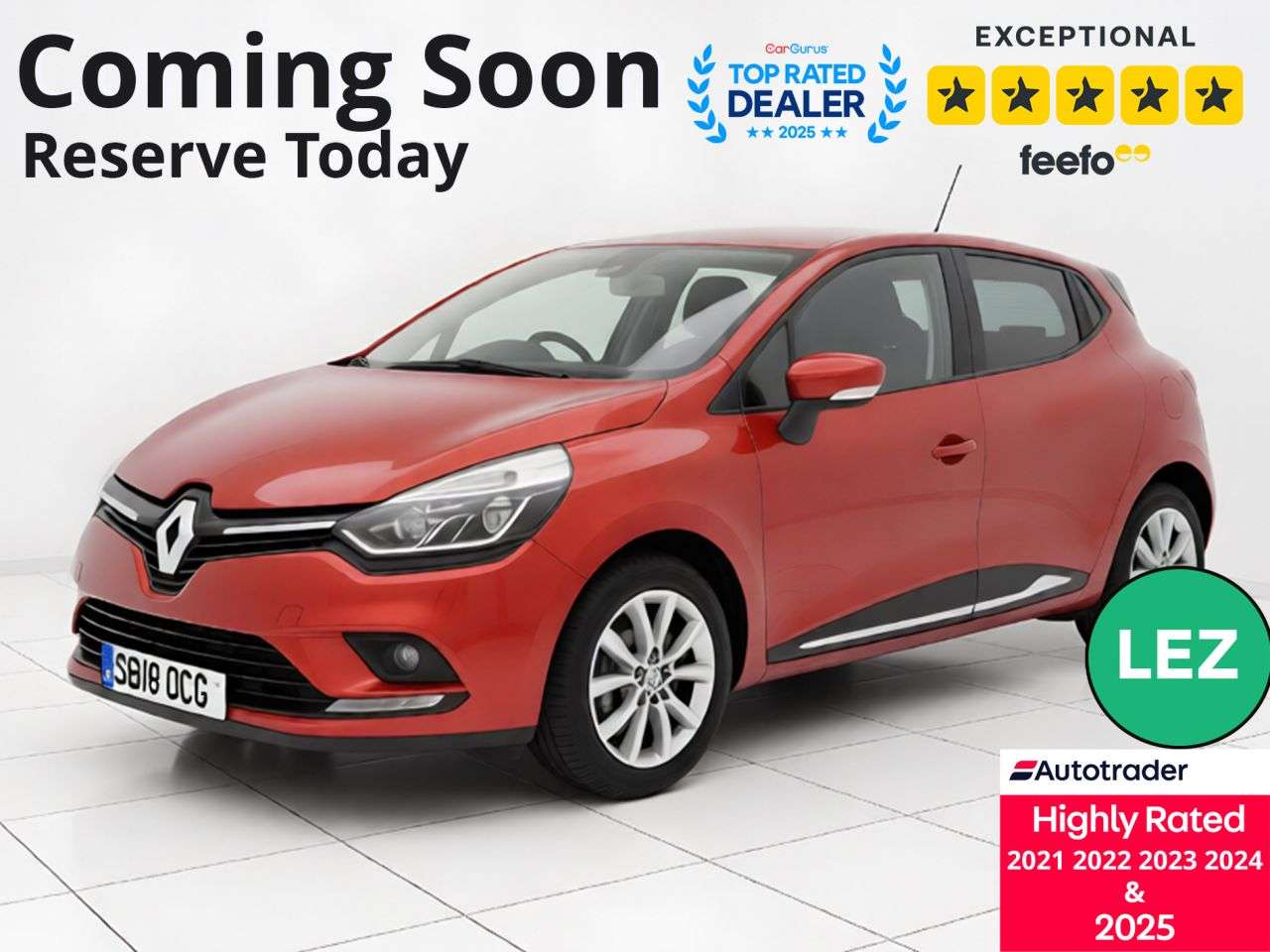 A 2018 RENAULT CLIO 1.2 16V Dynamique Nav Hatchback 5dr Petrol Manual Euro 6 (75 ps) Part Excha A 2018 RENAULT CLIO 1.2 16V Dynamique Nav Hatchback 5dr Petrol Manual Euro 6 (75 ps) Part Excha