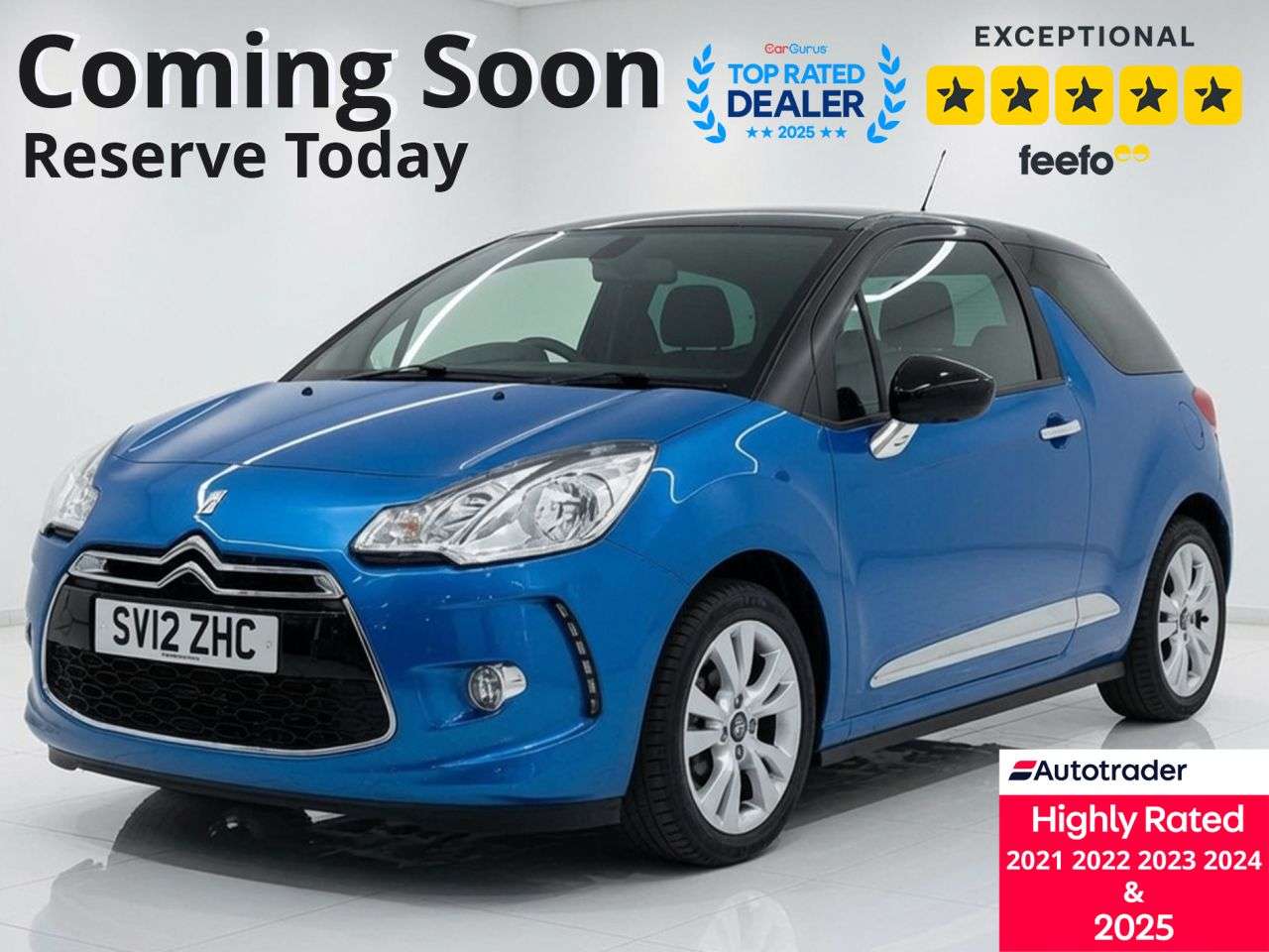 A 2012 CITROEN DS3 1.6 e-HDi Airdream DStyle Hatchback 3dr Diesel Manual Euro 5 (s/s) (90 ps) A 2012 CITROEN DS3 1.6 e-HDi Airdream DStyle Hatchback 3dr Diesel Manual Euro 5 (s/s) (90 ps)