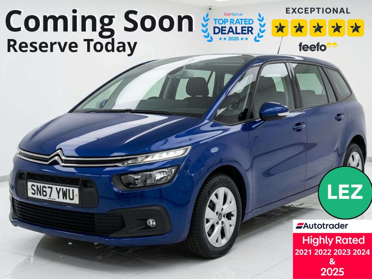A 2017 CITROEN GRAND C4 PICASSO 1.6 BlueHDi Touch Edition MPV 5dr Diesel Manual Euro 6 (s/s) (100 ps) Part A 2017 CITROEN GRAND C4 PICASSO 1.6 BlueHDi Touch Edition MPV 5dr Diesel Manual Euro 6 (s/s) (100 ps) Part