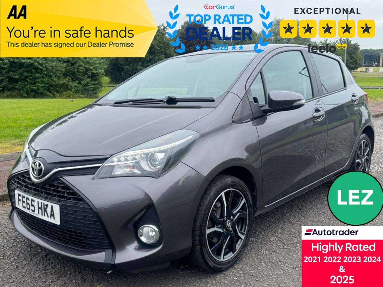 A 2015 TOYOTA YARIS 1.33 Dual VVT-i Sport Hatchback 5dr Petrol Manual Euro 5 Euro 5 (99 ps) A 2015 TOYOTA YARIS 1.33 Dual VVT-i Sport Hatchback 5dr Petrol Manual Euro 5 Euro 5 (99 ps)
