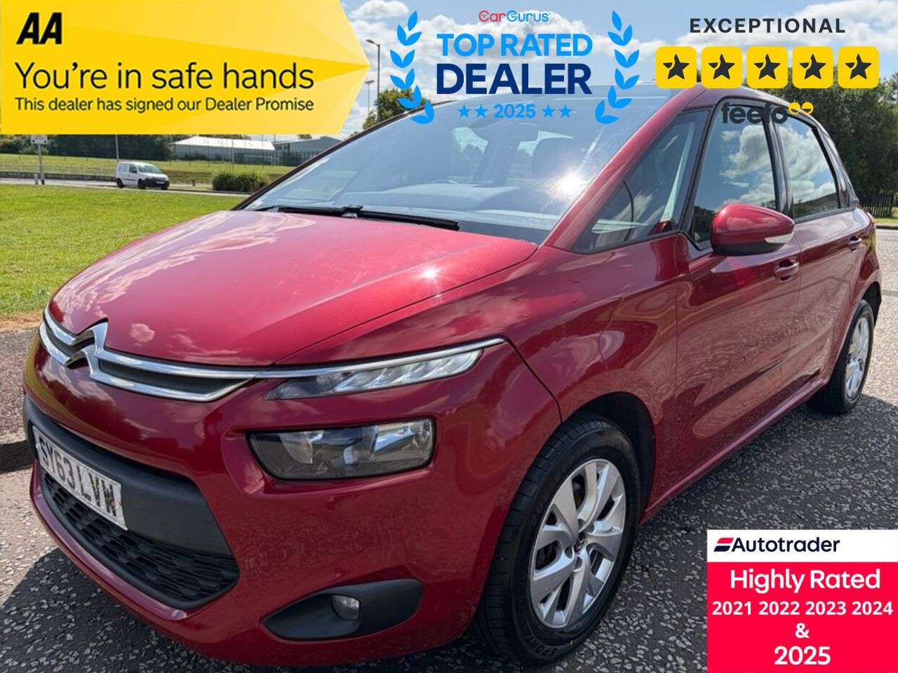 A 2013 CITROEN C4 PICASSO 1.6 e-HDi Airdream VTR+ MPV 5dr Diesel Manual Euro 5 (s/s) (115 ps) Part Ex A 2013 CITROEN C4 PICASSO 1.6 e-HDi Airdream VTR+ MPV 5dr Diesel Manual Euro 5 (s/s) (115 ps) Part Ex
