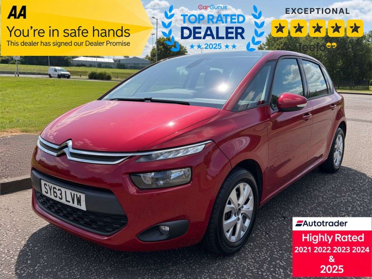 A 2013 CITROEN C4 PICASSO 1.6 e-HDi Airdream VTR+ MPV 5dr Diesel Manual Euro 5 (s/s) (115 ps) Part Ex A 2013 CITROEN C4 PICASSO 1.6 e-HDi Airdream VTR+ MPV 5dr Diesel Manual Euro 5 (s/s) (115 ps) Part Ex