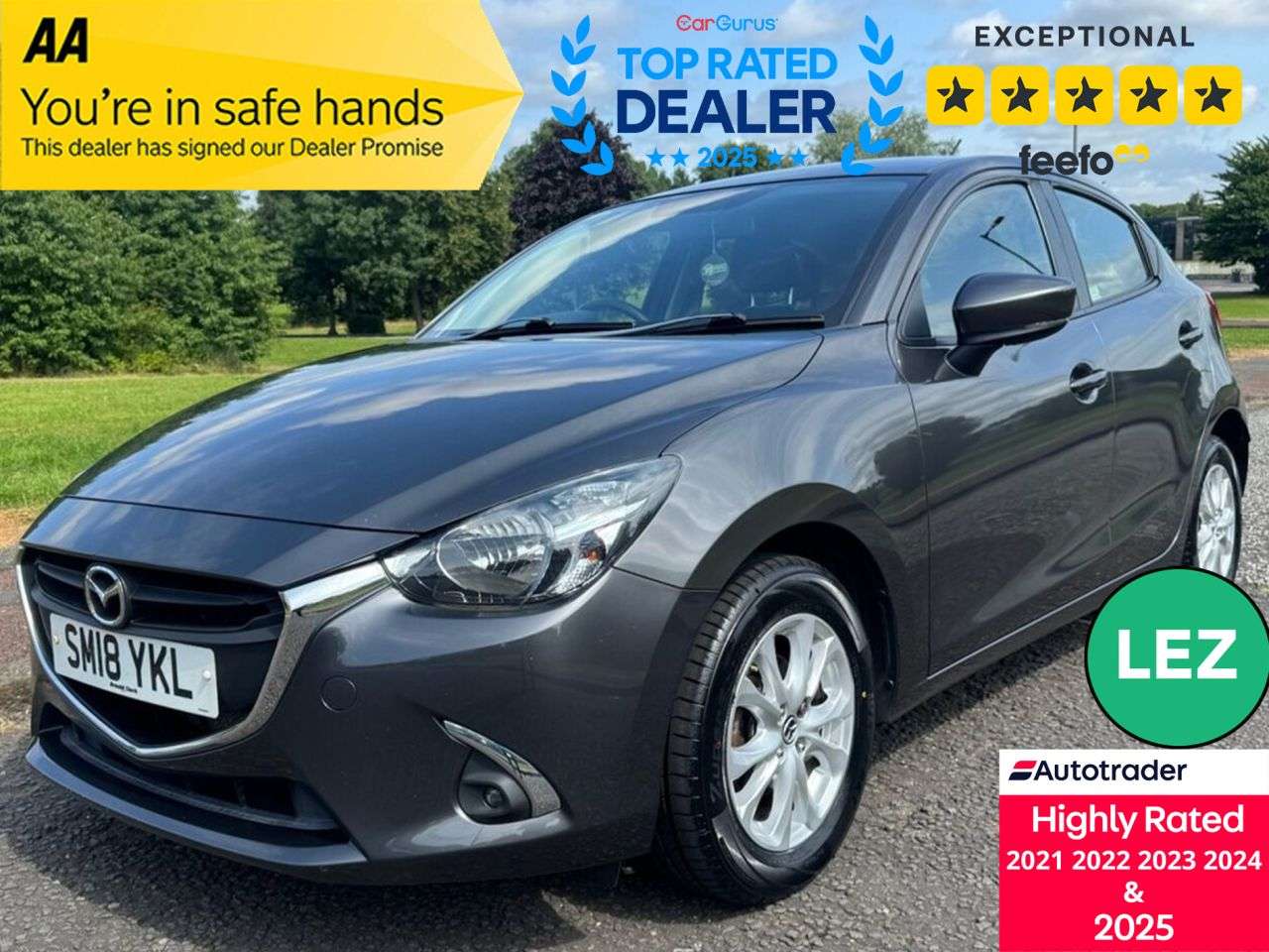 A 2018 MAZDA MAZDA2 1.5 SKYACTIV-G SE-L+ Hatchback 5dr Petrol Manual Euro 6 (s/s) (75 ps) Part A 2018 MAZDA MAZDA2 1.5 SKYACTIV-G SE-L+ Hatchback 5dr Petrol Manual Euro 6 (s/s) (75 ps) Part