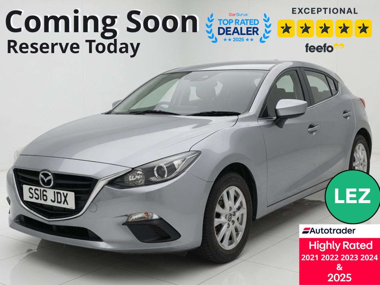 A 2016 MAZDA MAZDA3 1.5 SKYACTIV-G SE Hatchback 5dr Petrol Manual Euro 5 (s/s) (100 ps) Part Ex A 2016 MAZDA MAZDA3 1.5 SKYACTIV-G SE Hatchback 5dr Petrol Manual Euro 5 (s/s) (100 ps) Part Ex