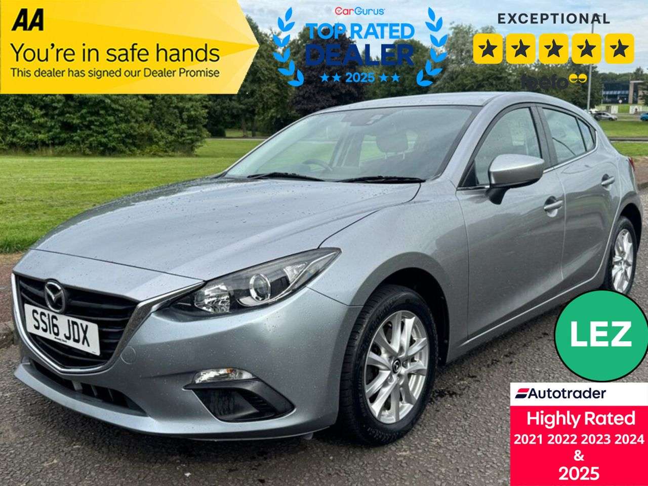 A 2016 MAZDA MAZDA3 1.5 SKYACTIV-G SE Hatchback 5dr Petrol Manual Euro 5 (s/s) (100 ps) Part Ex A 2016 MAZDA MAZDA3 1.5 SKYACTIV-G SE Hatchback 5dr Petrol Manual Euro 5 (s/s) (100 ps) Part Ex