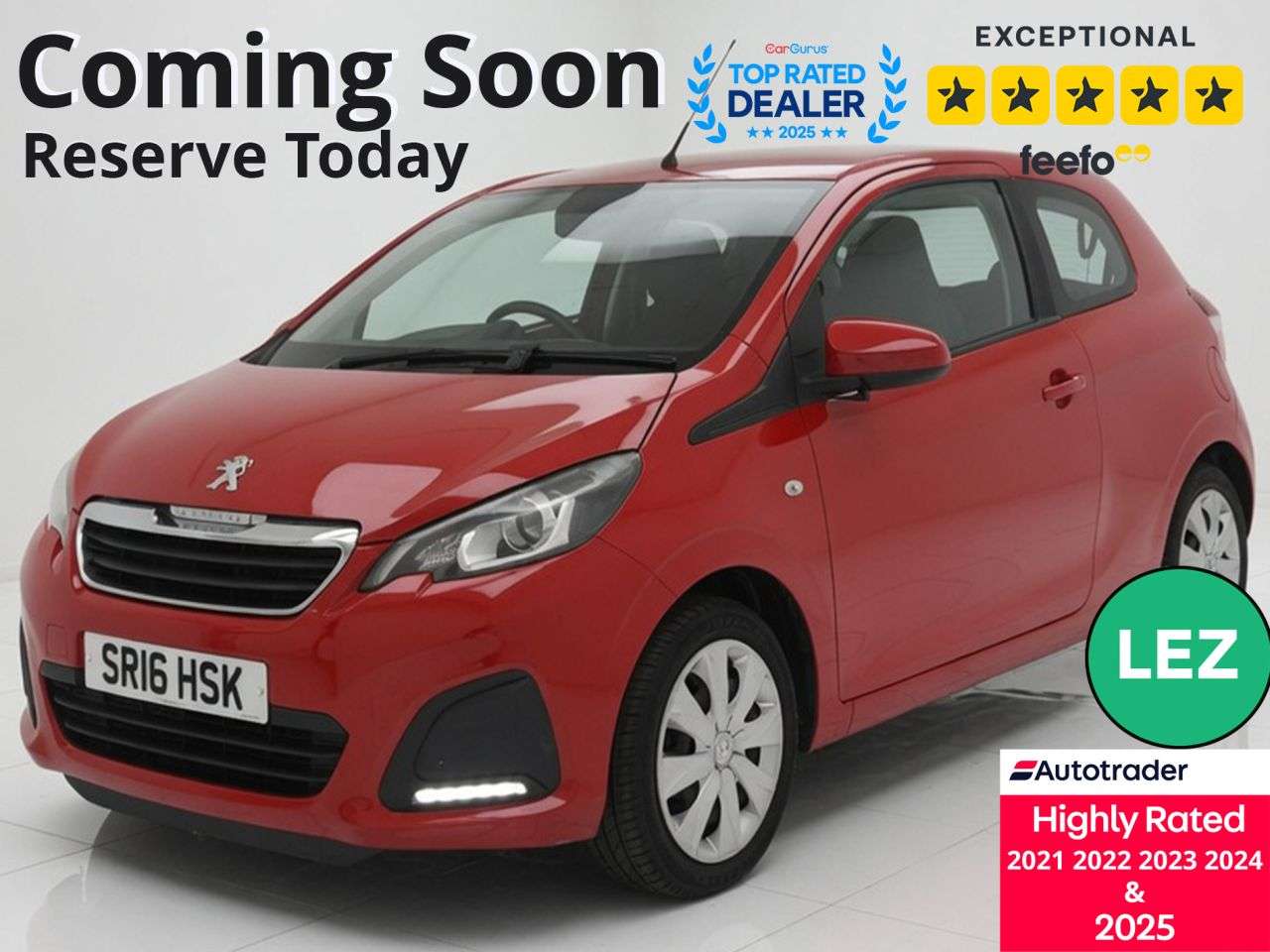 A 2016 PEUGEOT 108 1.0 Active Hatchback 3dr Petrol Manual Euro 6 (68 ps) Part Exchange Welcome A 2016 PEUGEOT 108 1.0 Active Hatchback 3dr Petrol Manual Euro 6 (68 ps) Part Exchange Welcome