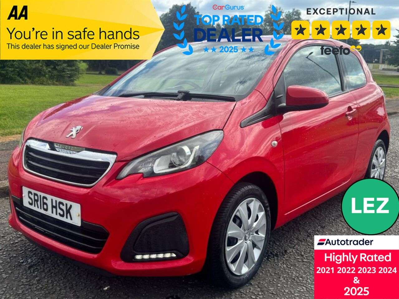 A 2016 PEUGEOT 108 1.0 Active Hatchback 3dr Petrol Manual Euro 6 (68 ps) Part Exchange Welcome A 2016 PEUGEOT 108 1.0 Active Hatchback 3dr Petrol Manual Euro 6 (68 ps) Part Exchange Welcome