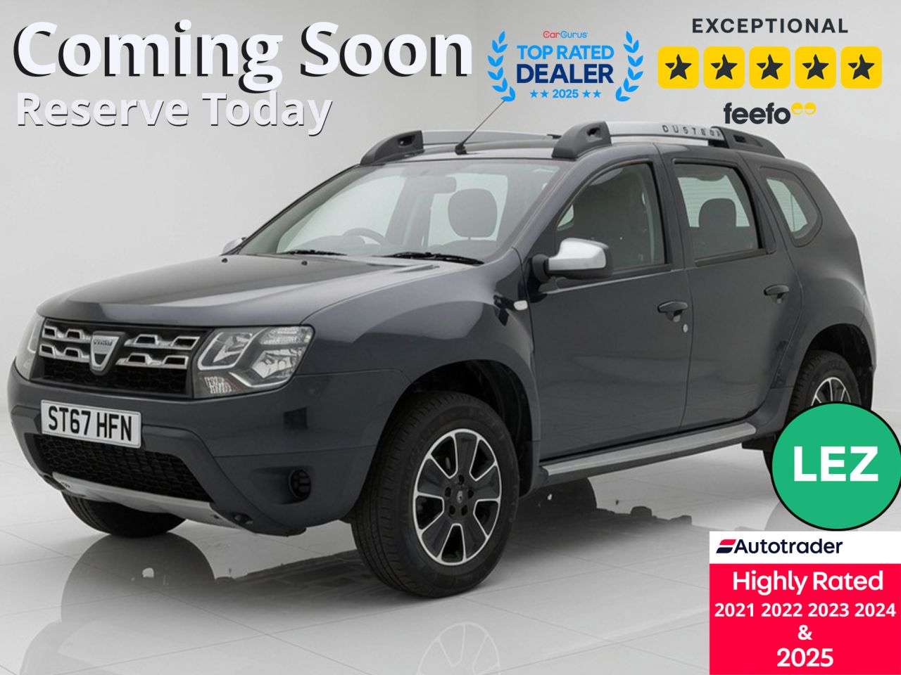 A 2017 DACIA DUSTER 1.5 dCi Prestige SUV 5dr Diesel Manual Euro 6 (s/s) (110 ps) Part Ex Welcom A 2017 DACIA DUSTER 1.5 dCi Prestige SUV 5dr Diesel Manual Euro 6 (s/s) (110 ps) Part Ex Welcom