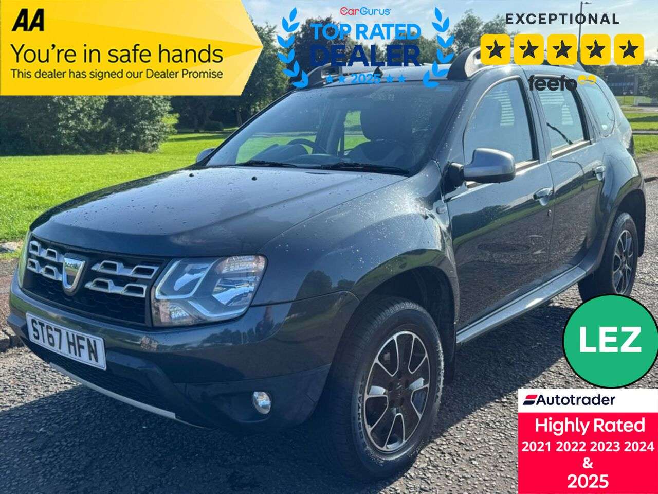 A 2017 DACIA DUSTER 1.5 dCi Prestige SUV 5dr Diesel Manual Euro 6 (s/s) (110 ps) Part Ex Welcom A 2017 DACIA DUSTER 1.5 dCi Prestige SUV 5dr Diesel Manual Euro 6 (s/s) (110 ps) Part Ex Welcom