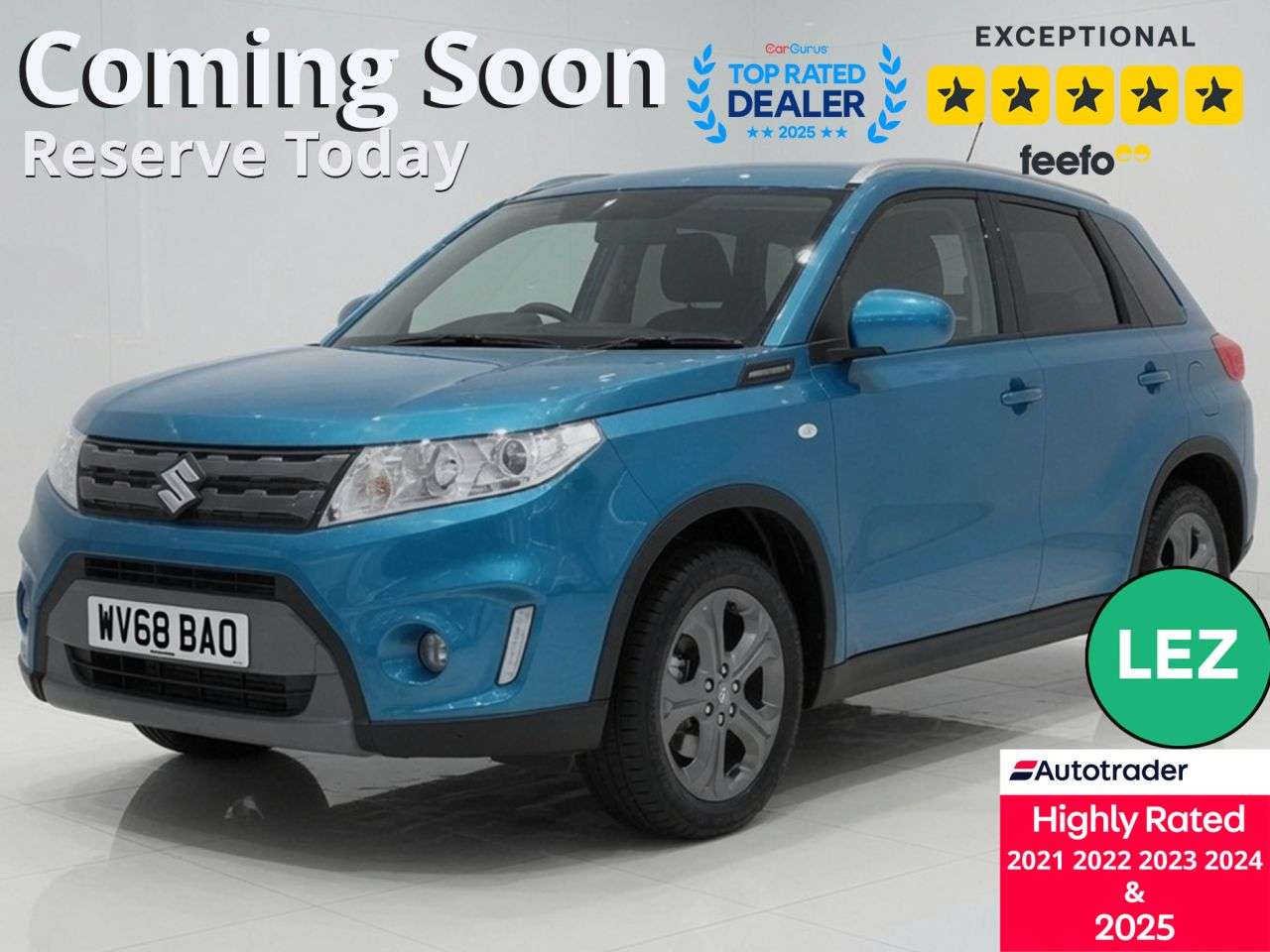 A 2018 SUZUKI VITARA 1.6 SZ-T SUV 5dr Petrol Manual Euro 6 (s/s) (120 ps) Part Ex Welcome A 2018 SUZUKI VITARA 1.6 SZ-T SUV 5dr Petrol Manual Euro 6 (s/s) (120 ps) Part Ex Welcome