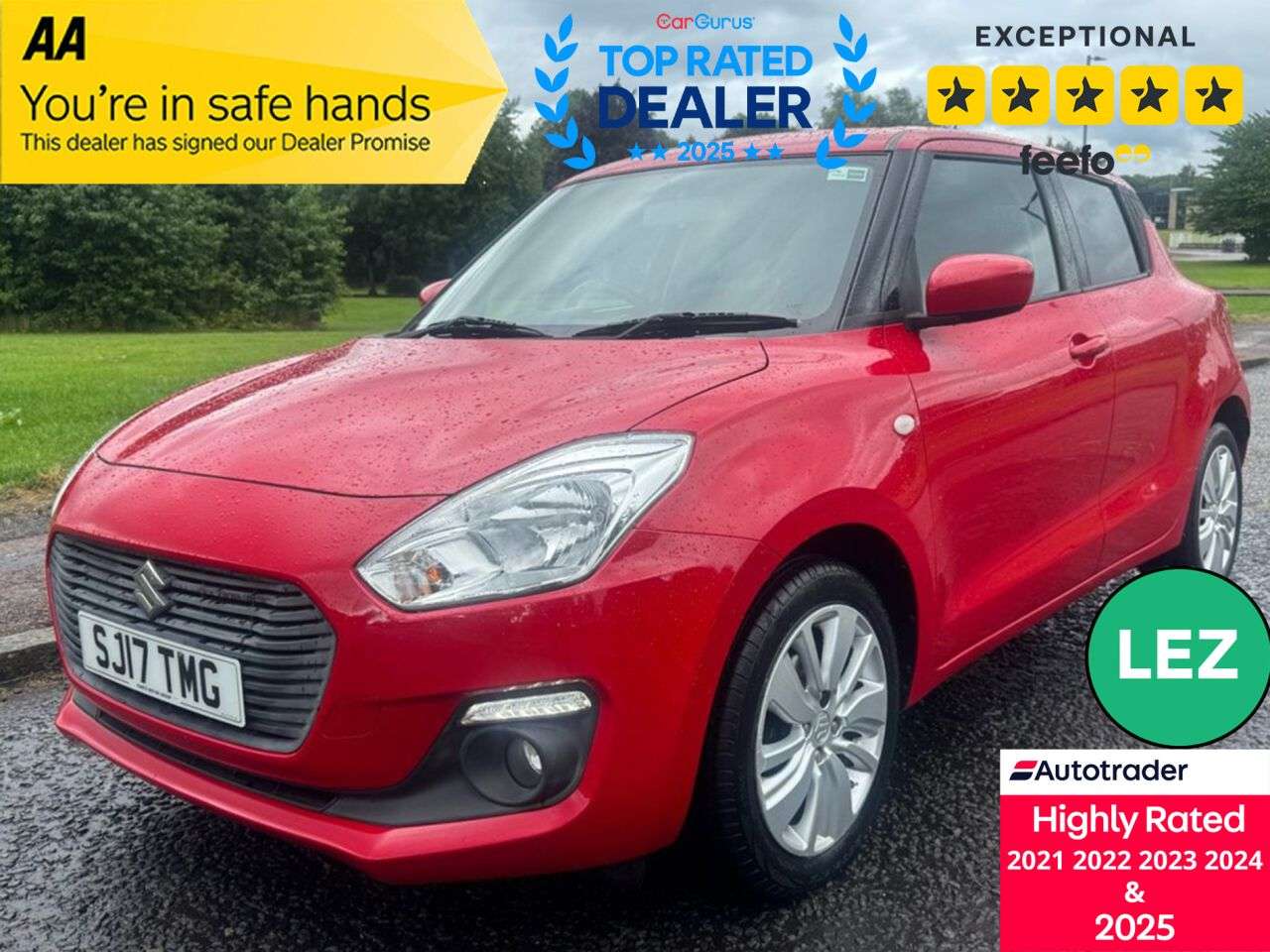 A 2017 SUZUKI SWIFT 1.0 Boosterjet SZ-T Hatchback 5dr Petrol Manual Euro 6 (111 ps) Part Ex Wel A 2017 SUZUKI SWIFT 1.0 Boosterjet SZ-T Hatchback 5dr Petrol Manual Euro 6 (111 ps) Part Ex Wel