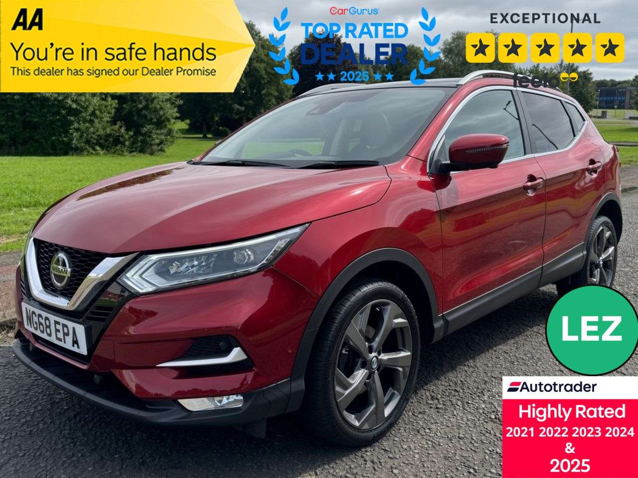 A 2019 NISSAN QASHQAI 1.5 dCi Tekna SUV 5dr Diesel Manual Euro 6 (s/s) (115 ps) Part Ex Welcome A 2019 NISSAN QASHQAI 1.5 dCi Tekna SUV 5dr Diesel Manual Euro 6 (s/s) (115 ps) Part Ex Welcome