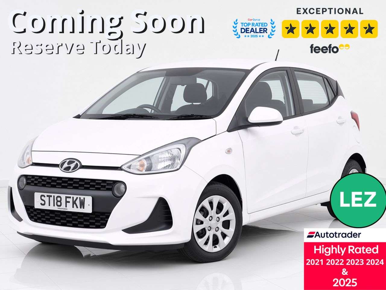 A 2018 HYUNDAI I10 1.0 SE Hatchback 5dr Petrol Manual Euro 6 (66 ps) Part Ex Welcome A 2018 HYUNDAI I10 1.0 SE Hatchback 5dr Petrol Manual Euro 6 (66 ps) Part Ex Welcome