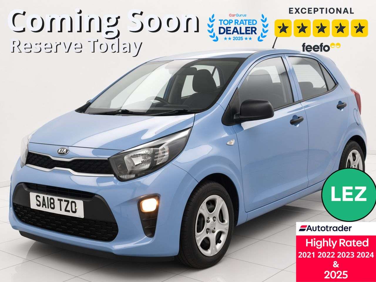 A 2018 KIA PICANTO 1.0 1 Hatchback 5dr Petrol Manual Euro 6 (66 bhp) Part Ex Welcome A 2018 KIA PICANTO 1.0 1 Hatchback 5dr Petrol Manual Euro 6 (66 bhp) Part Ex Welcome