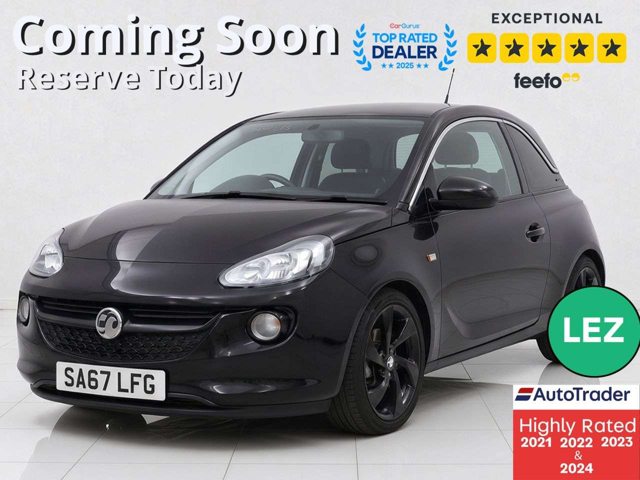 A 2017 VAUXHALL ADAM 1.2i ecoFLEX ENERGISED Hatchback 3dr Petrol Manual Euro 6 (s/s) (70 ps) Ult A 2017 VAUXHALL ADAM 1.2i ecoFLEX ENERGISED Hatchback 3dr Petrol Manual Euro 6 (s/s) (70 ps) Ult