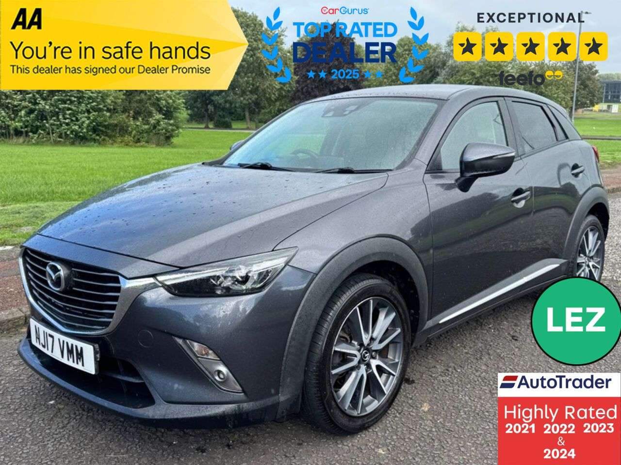A 2017 MAZDA CX-3 2.0 SKYACTIV-G Sport Nav SUV 5dr Petrol Manual 4WD Euro 6 (s/s) (150 ps) Pa A 2017 MAZDA CX-3 2.0 SKYACTIV-G Sport Nav SUV 5dr Petrol Manual 4WD Euro 6 (s/s) (150 ps) Pa
