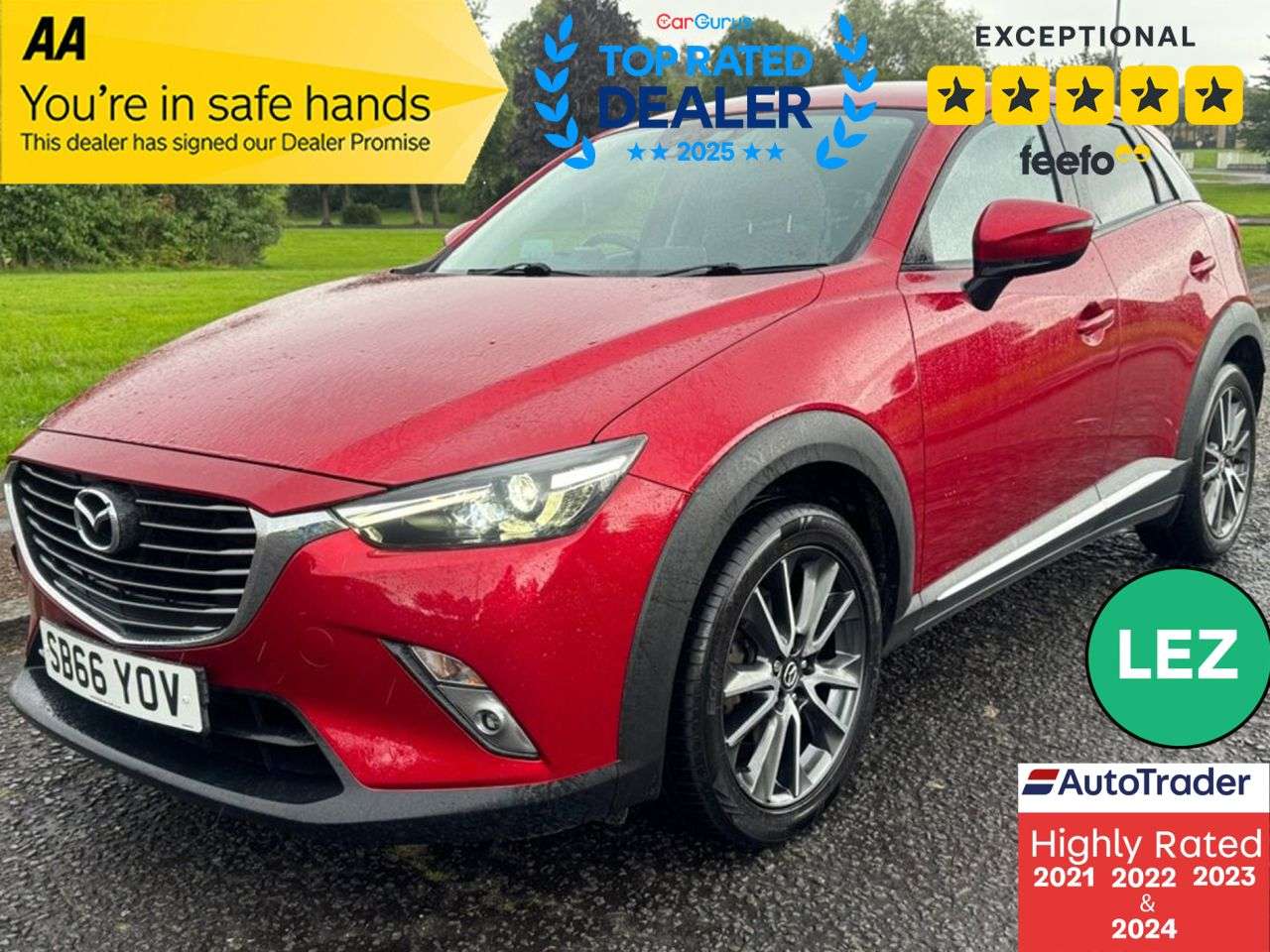 A 2016 MAZDA CX-3 2.0 SKYACTIV-G Sport Nav SUV 5dr Petrol Manual 4WD Euro 6 (s/s) (150 ps) Pa A 2016 MAZDA CX-3 2.0 SKYACTIV-G Sport Nav SUV 5dr Petrol Manual 4WD Euro 6 (s/s) (150 ps) Pa