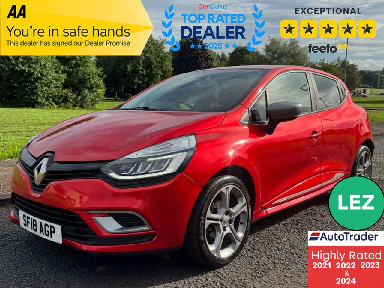A 2018 RENAULT CLIO 0.9 TCe GT Line Hatchback 5dr Petrol Manual Euro 6 (s/s) (90 ps) Part Ex We A 2018 RENAULT CLIO 0.9 TCe GT Line Hatchback 5dr Petrol Manual Euro 6 (s/s) (90 ps) Part Ex We