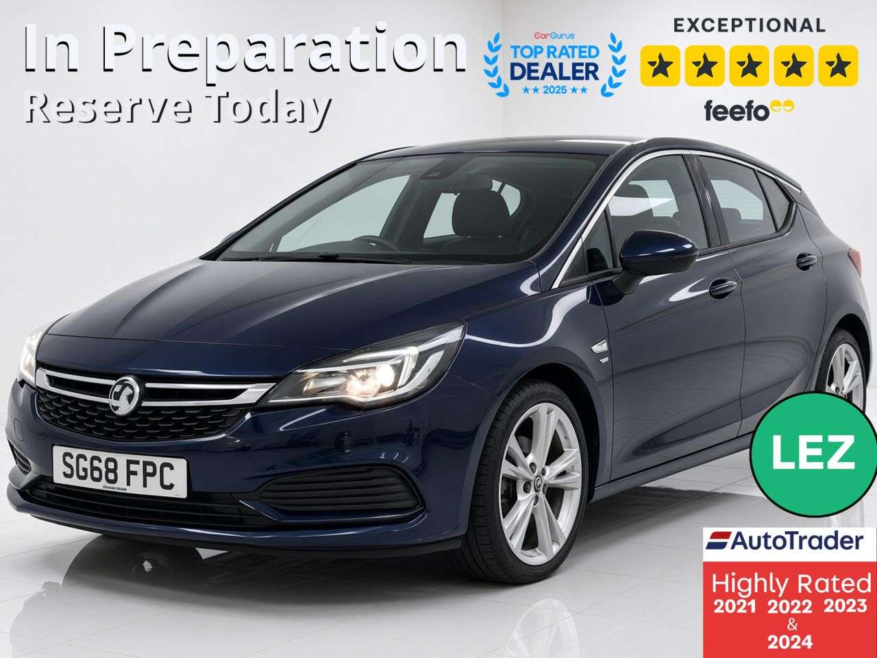 A 2018 VAUXHALL ASTRA 1.4i Turbo SRi VX Line Nav Hatchback 5dr Petrol Manual Euro 6 (150 ps) Part A 2018 VAUXHALL ASTRA 1.4i Turbo SRi VX Line Nav Hatchback 5dr Petrol Manual Euro 6 (150 ps) Part