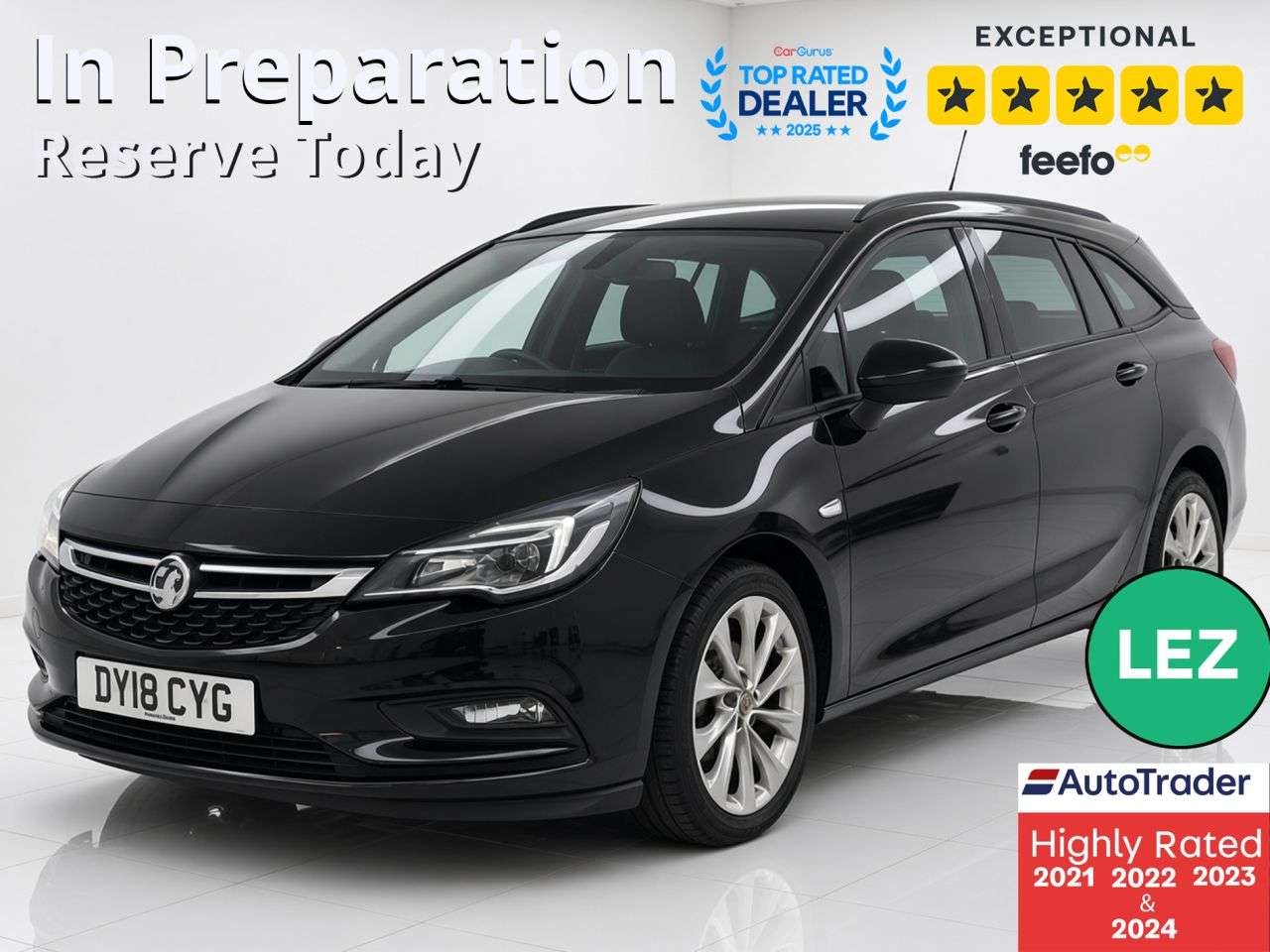 A 2018 VAUXHALL ASTRA 1.4i Design Sports Tourer 5dr Petrol Manual Euro 6 (100 ps) Part Exchange W A 2018 VAUXHALL ASTRA 1.4i Design Sports Tourer 5dr Petrol Manual Euro 6 (100 ps) Part Exchange W