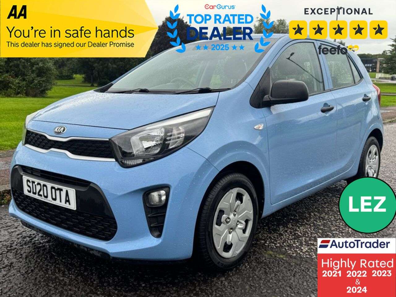 A 2020 KIA PICANTO 1.0 1 Hatchback 5dr Petrol Manual Euro 6 (s/s) (66 bhp) Ultra Low Miles - P A 2020 KIA PICANTO 1.0 1 Hatchback 5dr Petrol Manual Euro 6 (s/s) (66 bhp) Ultra Low Miles - P