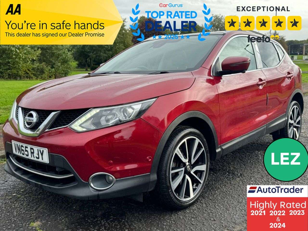 A 2015 NISSAN QASHQAI 1.5 dCi Tekna SUV 5dr Diesel Manual 2WD Euro 6 (s/s) (110 ps) Part Ex Welco A 2015 NISSAN QASHQAI 1.5 dCi Tekna SUV 5dr Diesel Manual 2WD Euro 6 (s/s) (110 ps) Part Ex Welco