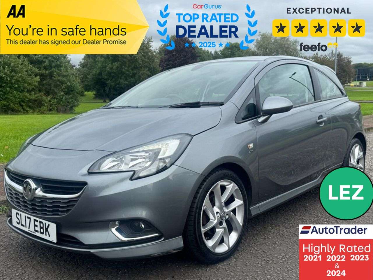 A 2017 VAUXHALL CORSA 1.4i ecoFLEX SRi VX Line Hatchback 3dr Petrol Manual Euro 6 (75 ps) Part Ex A 2017 VAUXHALL CORSA 1.4i ecoFLEX SRi VX Line Hatchback 3dr Petrol Manual Euro 6 (75 ps) Part Ex