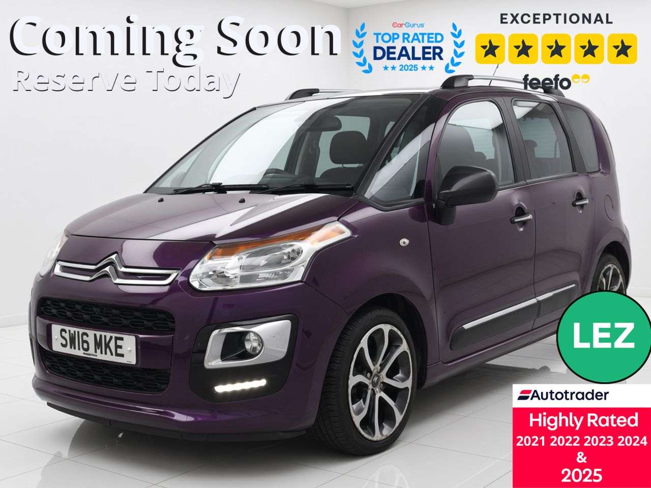 A 2016 CITROEN C3 PICASSO 1.6 BlueHDi Platinum MPV 5dr Diesel Manual Euro 6 (100 ps) 2 Owners - P/X W A 2016 CITROEN C3 PICASSO 1.6 BlueHDi Platinum MPV 5dr Diesel Manual Euro 6 (100 ps) 2 Owners - P/X W