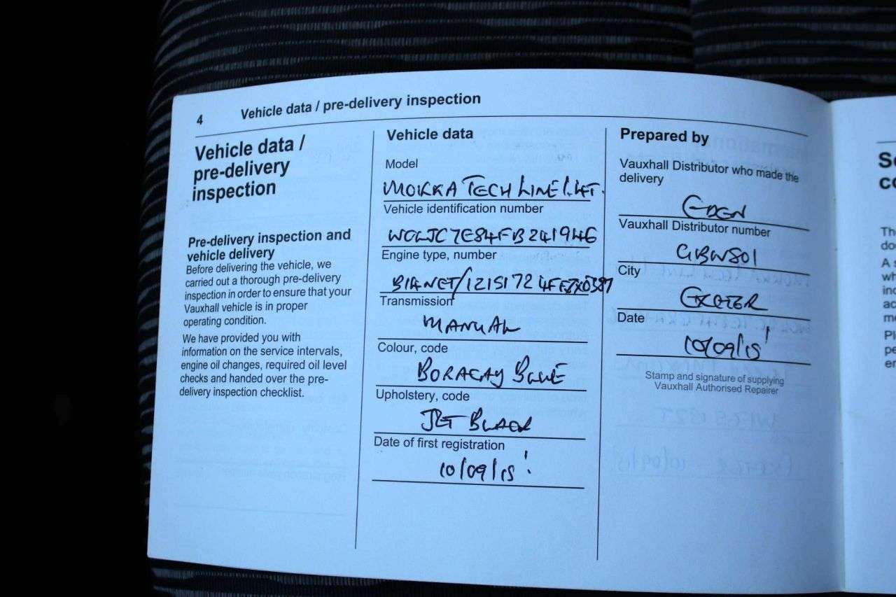 2015 VAUXHALL MOKKA 2015 VAUXHALL MOKKA