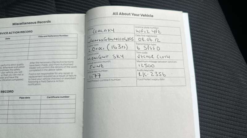 2012 FORD GALAXY 2012 FORD GALAXY