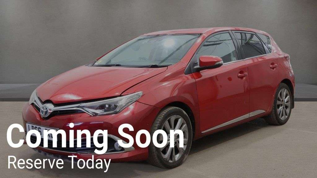 A 2016 TOYOTA AURIS 1.8 VVT-h Excel Hatchback 5dr Petrol Hybrid CVT Euro 6 (s/s) (Safety Sense) A 2016 TOYOTA AURIS 1.8 VVT-h Excel Hatchback 5dr Petrol Hybrid CVT Euro 6 (s/s) (Safety Sense)