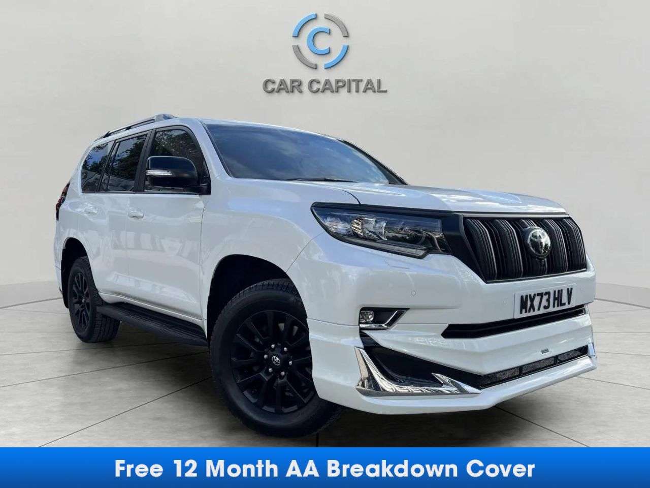 A 2023 TOYOTA LAND CRUISER 2.8D Invincible Black Edition SUV 5dr Diesel Auto 4WD Euro 6 (s/s) (LWB) (2 A 2023 TOYOTA LAND CRUISER 2.8D Invincible Black Edition SUV 5dr Diesel Auto 4WD Euro 6 (s/s) (LWB) (2