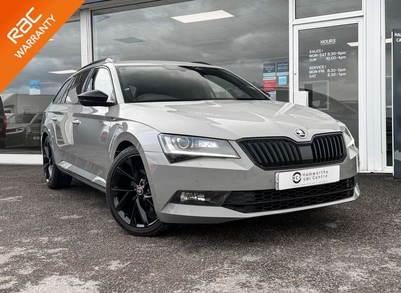 A 2018 SKODA SUPERB 2.0 TDI SportLine Plus Estate 5dr Diesel DSG Euro 6 (s/s) (150 ps) LOW MILE A 2018 SKODA SUPERB 2.0 TDI SportLine Plus Estate 5dr Diesel DSG Euro 6 (s/s) (150 ps) LOW MILE
