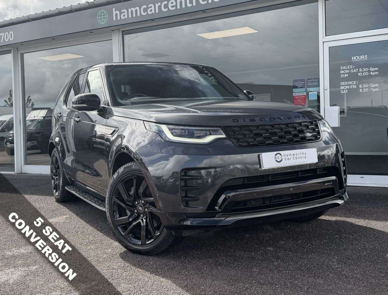 A 2023 LAND ROVER DISCOVERY 3.0 D300 MHEV R-Dynamic HSE *5 SEATS* SUV 5dr Diesel Auto 5 SEAT CONVERSION A 2023 LAND ROVER DISCOVERY 3.0 D300 MHEV R-Dynamic HSE *5 SEATS* SUV 5dr Diesel Auto 5 SEAT CONVERSION