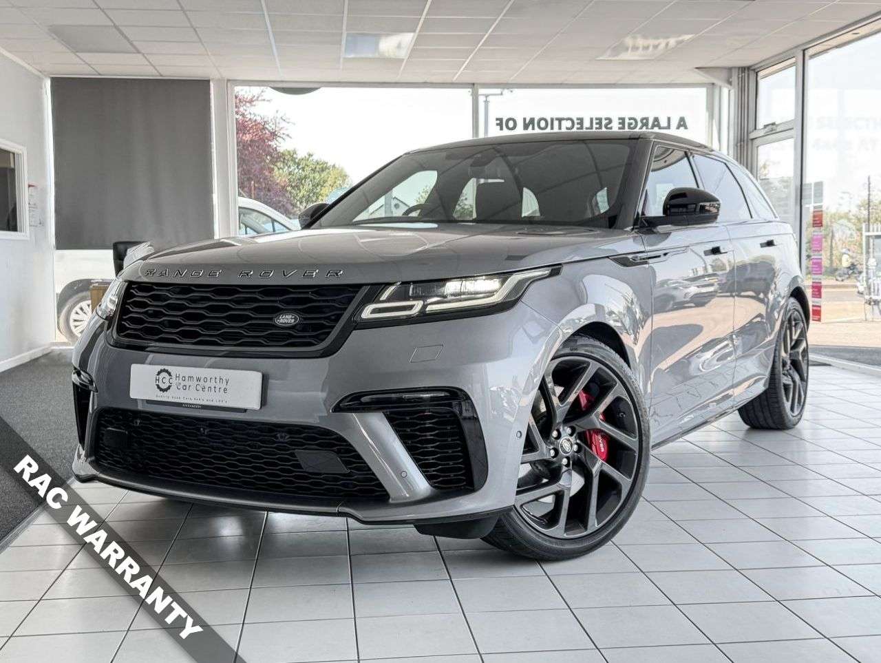 A 2019 LAND ROVER RANGE ROVER VELAR 5.0 P550 SVAutobiography Dynamic Edition SUV 5dr Petrol Auto 4WD Euro 6 (s/ A 2019 LAND ROVER RANGE ROVER VELAR 5.0 P550 SVAutobiography Dynamic Edition SUV 5dr Petrol Auto 4WD Euro 6 (s/