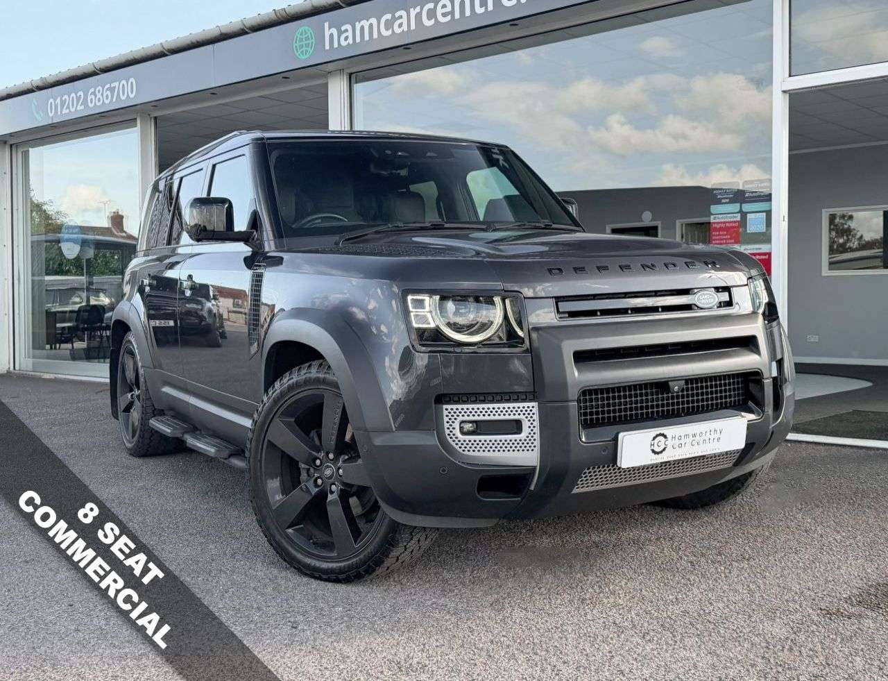 A 2023 LAND ROVER DEFENDER 110 3.0 D250 MHEV HSE Hard Top ** 8 Seater Commercial ** HEAT/COOL SEATS+TWIN S A 2023 LAND ROVER DEFENDER 110 3.0 D250 MHEV HSE Hard Top ** 8 Seater Commercial ** HEAT/COOL SEATS+TWIN S