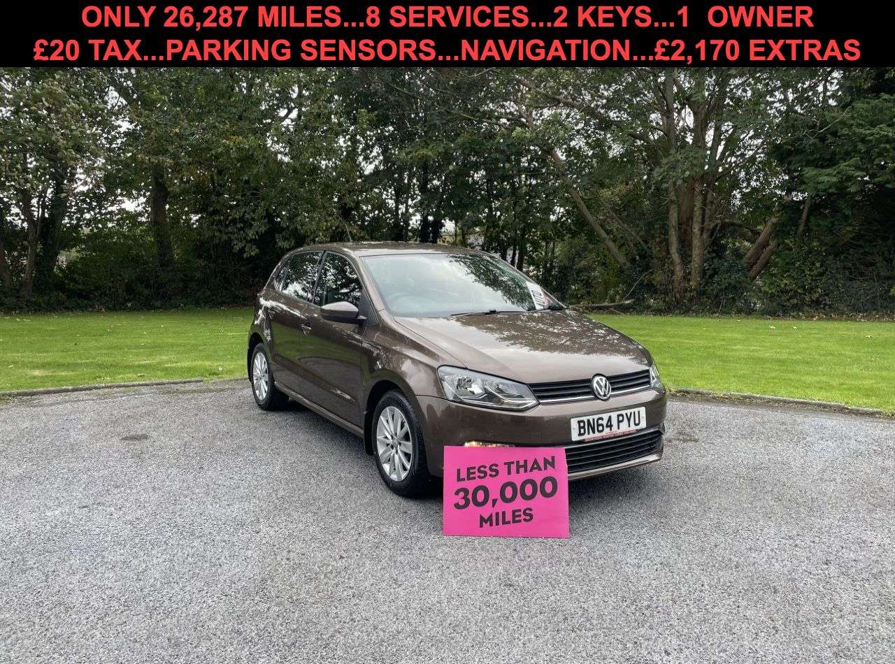 A 2014 VOLKSWAGEN POLO 1.2 TSI BlueMotion Tech SE Hatchback 5dr Petrol DSG Euro 6 (s/s) (90 ps) PA A 2014 VOLKSWAGEN POLO 1.2 TSI BlueMotion Tech SE Hatchback 5dr Petrol DSG Euro 6 (s/s) (90 ps) PA