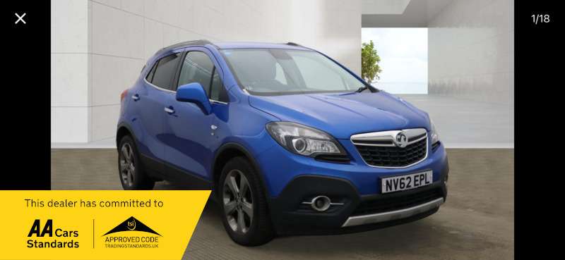 A 2012 VAUXHALL MOKKA SE 1.7 CDTI S/S 2WD A 2012 VAUXHALL MOKKA SE 1.7 CDTI S/S 2WD