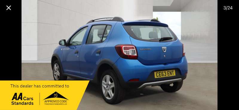 A 2013 DACIA SANDERO STEPWAY AMBIANCE TCE A 2013 DACIA SANDERO STEPWAY AMBIANCE TCE