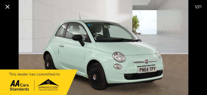 A 2014 FIAT 500 POP 1.2 3DR A 2014 FIAT 500 POP 1.2 3DR