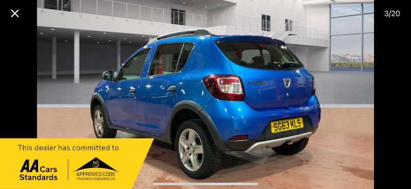 A 2013 DACIA SANDERO STEPWAY AMBIANCE DCI 1.5 A 2013 DACIA SANDERO STEPWAY AMBIANCE DCI 1.5