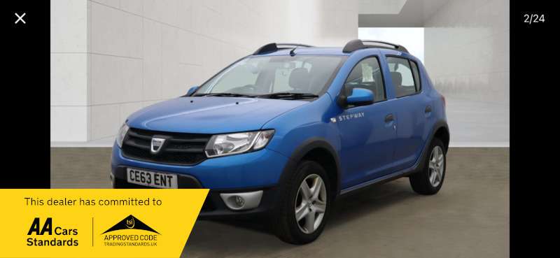 A 2013 DACIA SANDERO STEPWAY AMBIANCE TCE A 2013 DACIA SANDERO STEPWAY AMBIANCE TCE