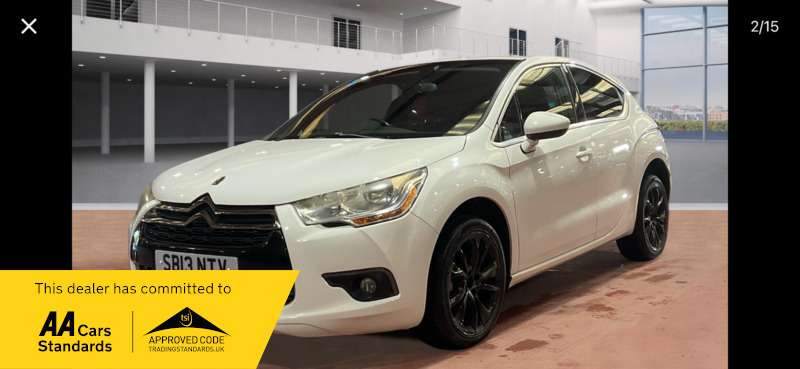 A 2013 CITROEN DS4 1.6HDI DSTYLE 5DR A 2013 CITROEN DS4 1.6HDI DSTYLE 5DR