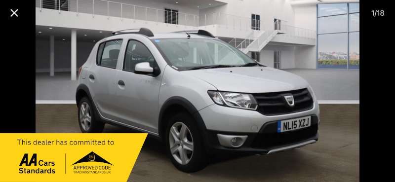 A 2015 DACIA SANDERO STEPWAY AMBIANCE 1.5 DCI 5DR A 2015 DACIA SANDERO STEPWAY AMBIANCE 1.5 DCI 5DR