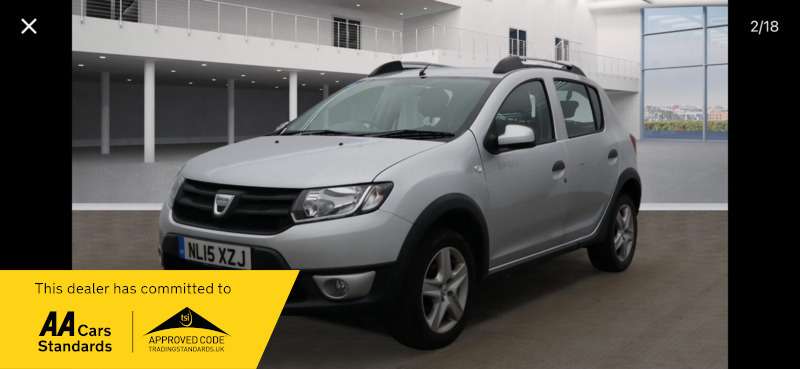A 2015 DACIA SANDERO STEPWAY AMBIANCE 1.5 DCI 5DR A 2015 DACIA SANDERO STEPWAY AMBIANCE 1.5 DCI 5DR